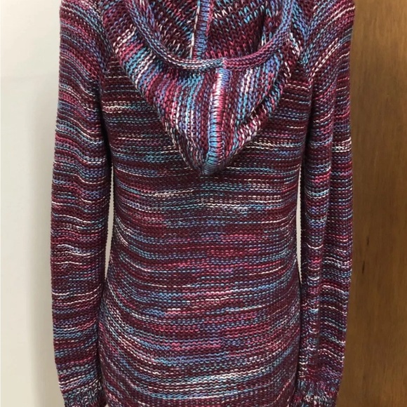 Eddie Bauer Women’s New Long Sleeve Pull Over Sweater Hoodie Sz M Dark Berry $90 - Picture 3 of 10